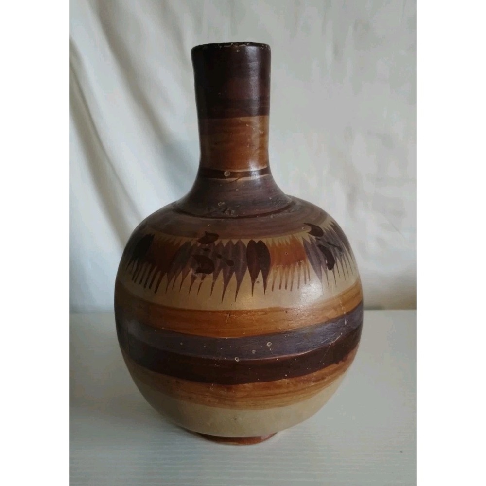 VTG Mexican Folk Art Pottery 11 Inches Tall